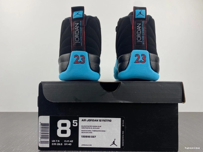 HYPE 130690-027 Retro 12 Blue Jordan Gamma 0701